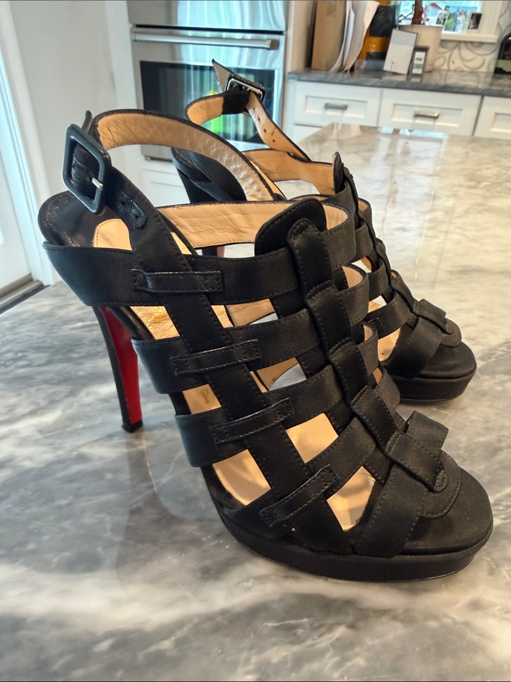 Christian Louboutin Paquita Caged Sandals -36.5